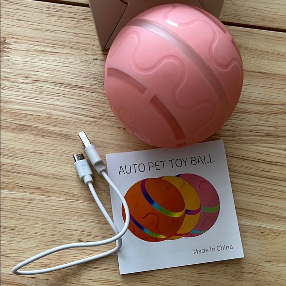 Auto Pet LED Toy Ball for Dogs - Brown and Multicolor - Picture 2 of 5